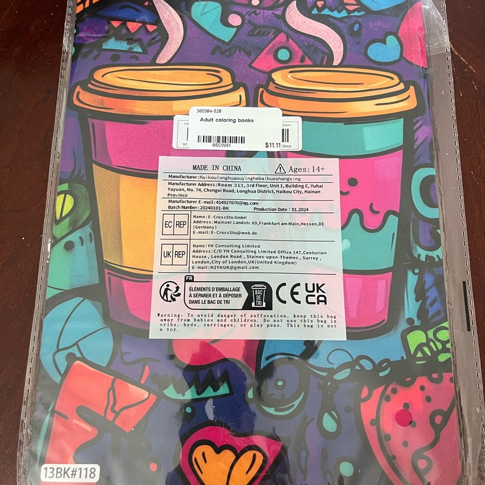 NWT Funny Coffee & Inappropriate Thoughts Adult Coloring Book. - Picture 10 of 10